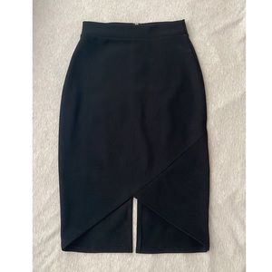 Sexy black pencil skirt